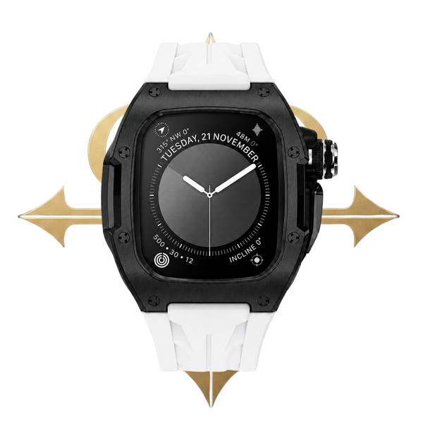 APPLE CASE/BLACK PVD - WHITE
