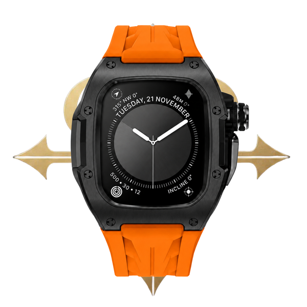 APPLE CASE/BLACK PVD - ORANGE