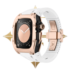 APPLE CASE/ROSE GOLD - WHITE