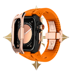APPLE CASE/ROSE GOLD - ORANGE